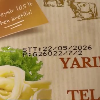 Harras Peynir Paketinde Sinek