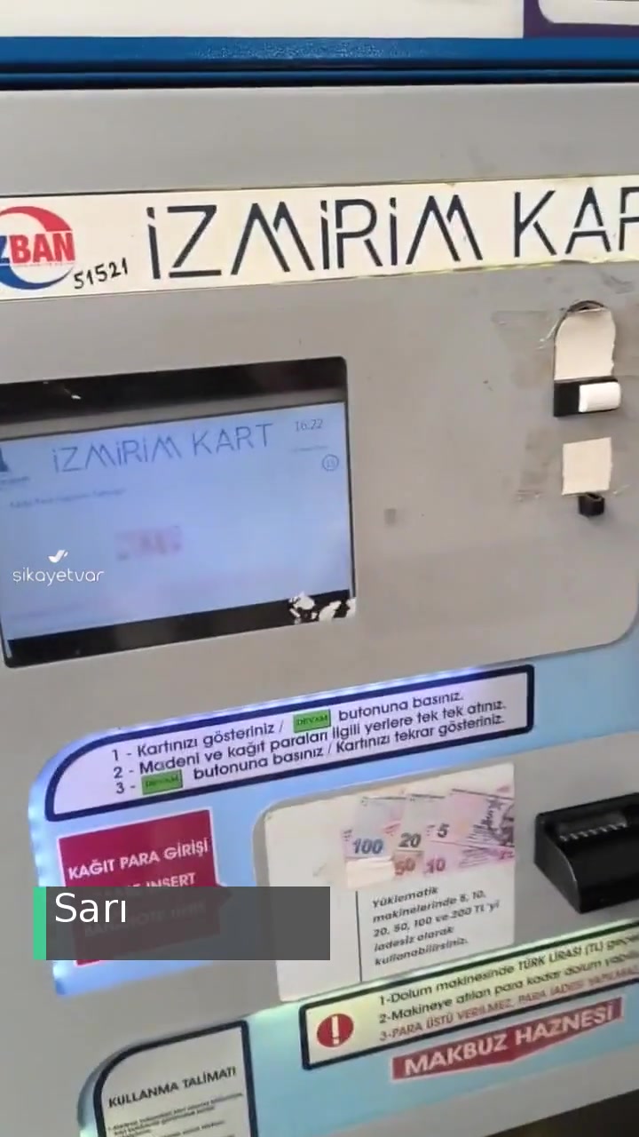İzmir Menderes Cumaovası Kart Yükleme Makinesi Sıkıntılı! videonun kapak resmi