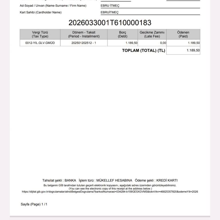 Ödenen Kira Gelir Vergisi Sistemde Borç Ve Faiz Olarak Görünüyor