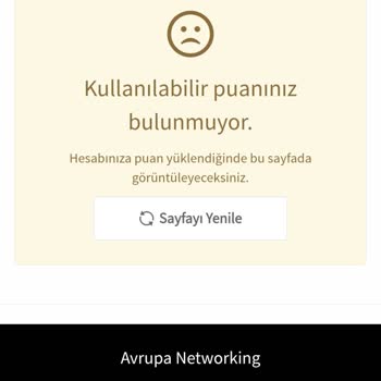 Avrupa Networking İade Tutarı 615 TL Ödenmedi Ve Müşteri Desteği Yanıt Vermiyor