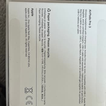 AirPods Pro 3 Siparişi Yanlışlıkla Pro 2 Geldi, Değişim Ve İade Talebi