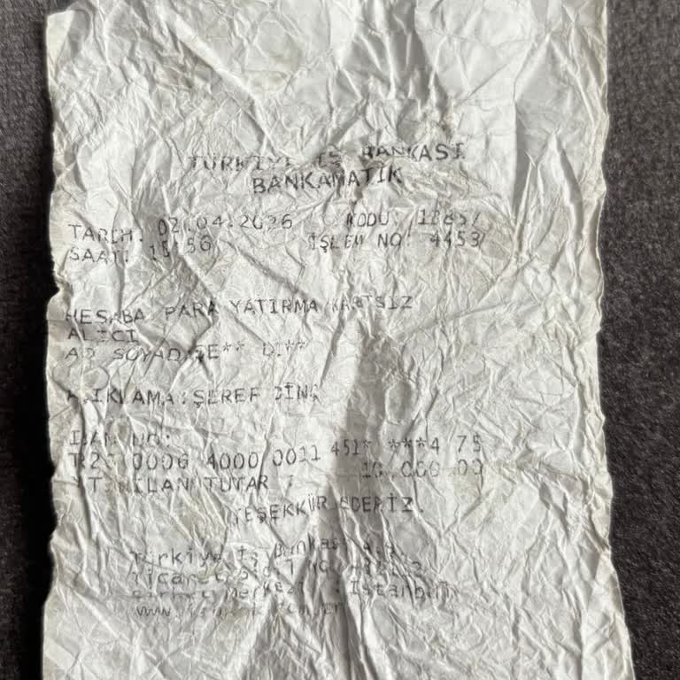 ATM QR Yatırmada 100 Banknot, 10.000 TL Eksik Kredi