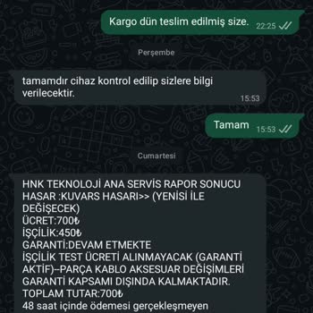 Garanti Kapsamındaki IPL Cihazı İçin Haksız 700 TL Ücret Talebi