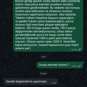 Garanti Kapsamındaki IPL Cihazı İçin Haksız 700 TL Ücret Talebi
