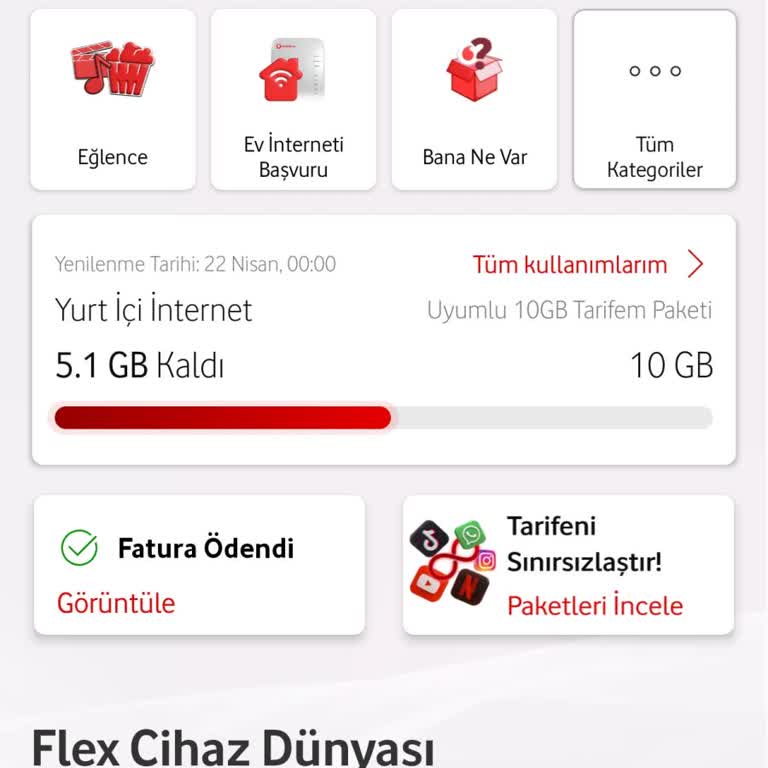 Yüksek Fatura Ve Düşük İnternet Hakkı Şikayeti