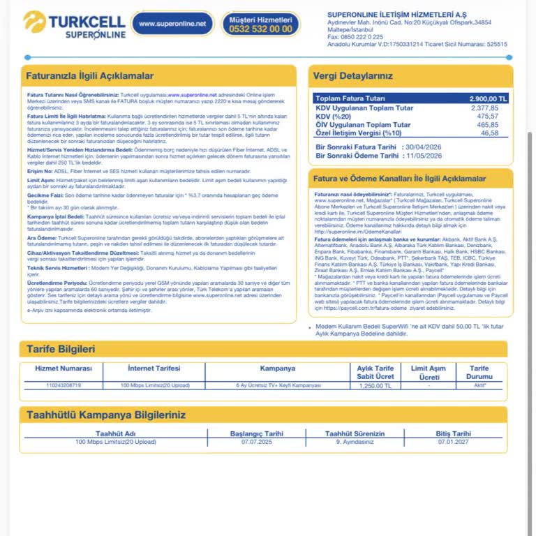 İki Haftalık Kesintili Bağlantı, Cevapsız Müşteri Hizmetleri Ve Haksız 2100 TL Cihaz Ücreti