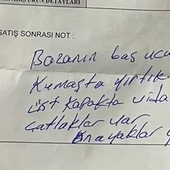 Teslim Edilen Bazada Üretim Hataları Ve Değişim Talebi