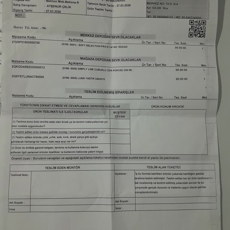 Sağlık Sorunu Olarak Sırt Ve Bel Ağrısı Yaşayan Müşteri Bellona Yatağının İadesini İstiyor