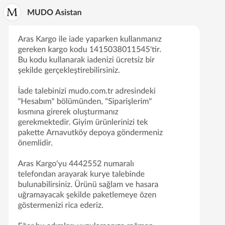 İade Kargo Alınmaması Ve Müşteri Hizmetlerinin Yetersizliği