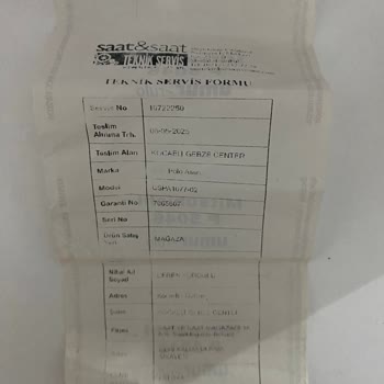 USPA1077-02 Model Saatin Sürekli Geri Kalma Sorunu Ve Değişim Talebi