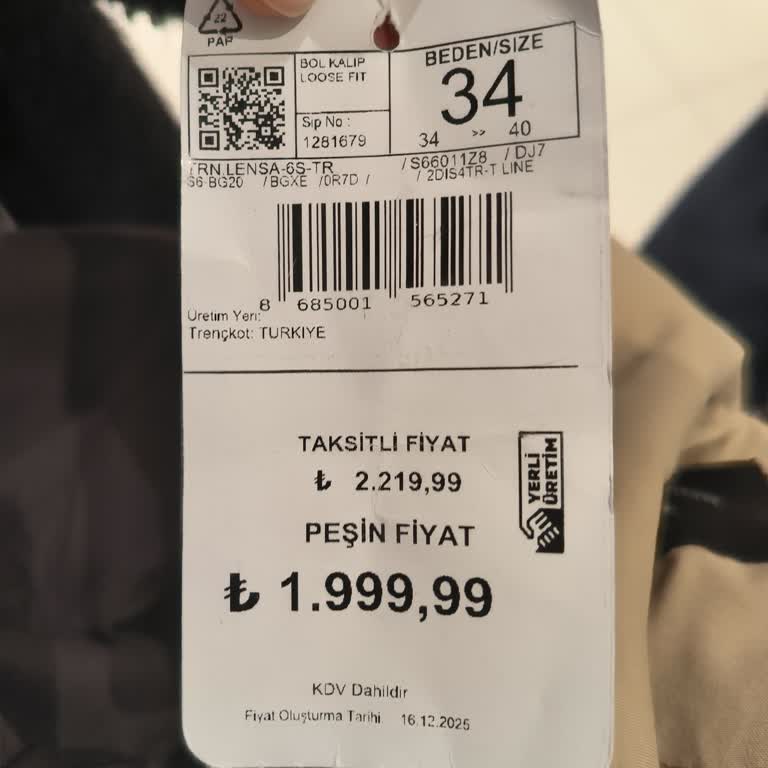 Etiket Fiyatı 1600 TL, Kasada 2000 TL: Fiyat Uyuşmazlığı
