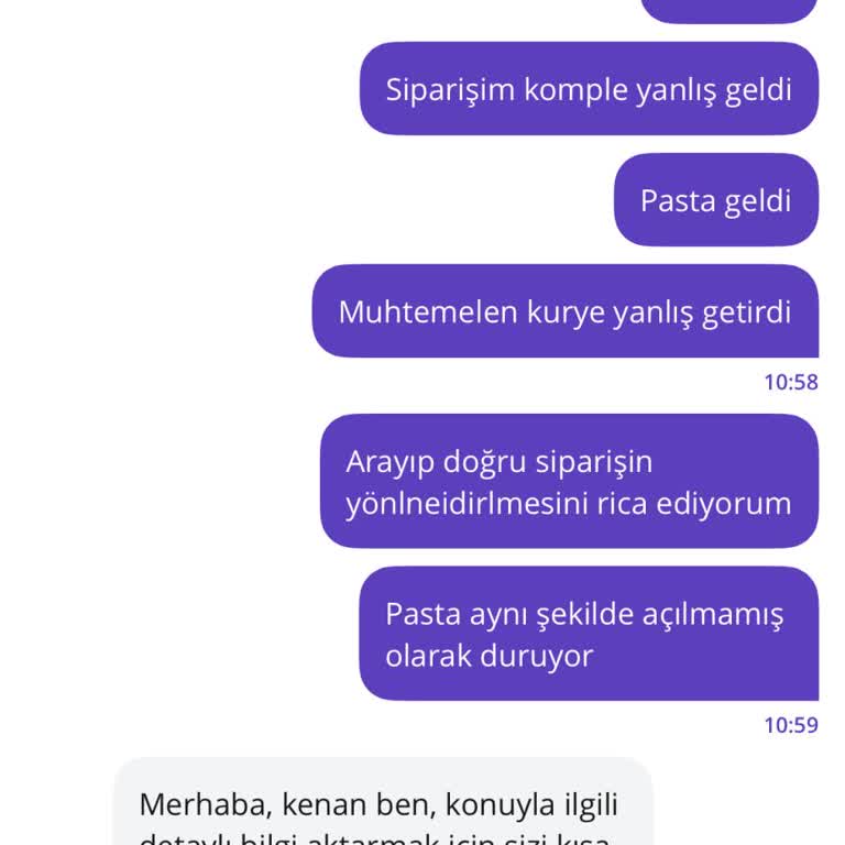 Yanlış Ürün Teslimi Ve Çözüm Odaklı Olmayan Temsilci