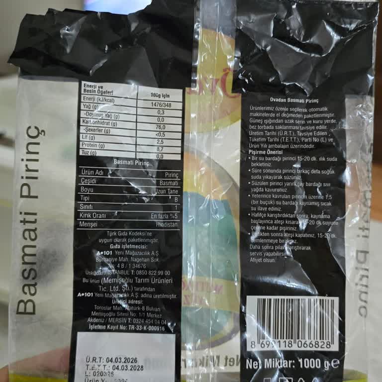 A101 Şirinevler’de Bozuk Basmati Pirinç Ve İlgisiz Mağaza Personeli