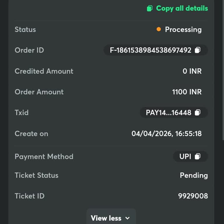 I Face BC.Game Deposit Not Credited After PhonePe Payment