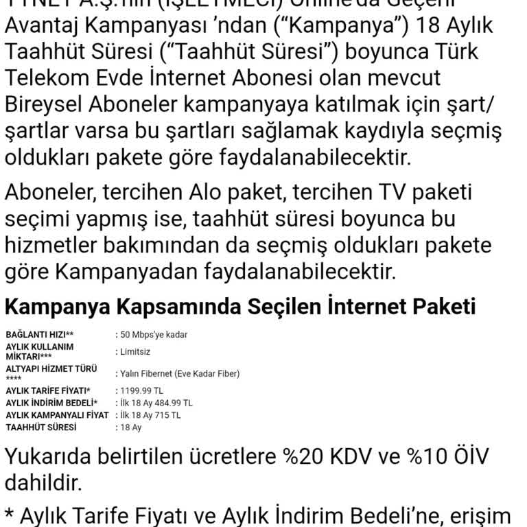 Faturam 1.259 TL, Taahhütüm 715 TL Ve Müşteri Temsilcisine Ulaşamama