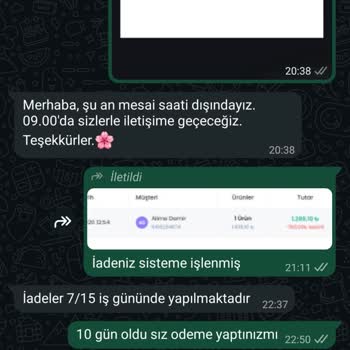 Moda Nurgül'de İade Edilen Ürün İçin Uzun Süreli Ödeme Gecikmesi