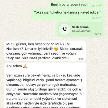 Eksik Gönderim Ve İade Sorununda Uzun Süreli Yanıtsızlık