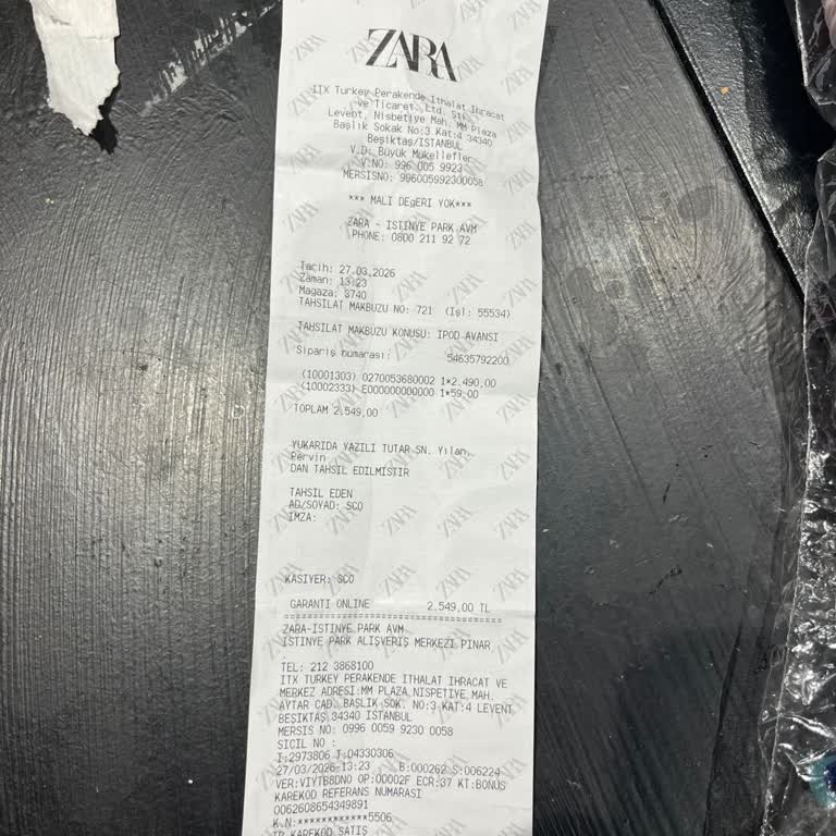 Zara'dan Geciken Sipariş Ve Saygısız Personel Nedeniyle İptal Ve Tam İade Talebi