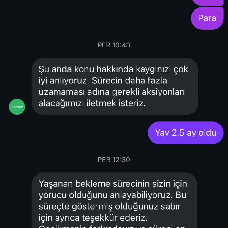EasyCep’in 19.265 TL Ödemesini Geciktirmesi