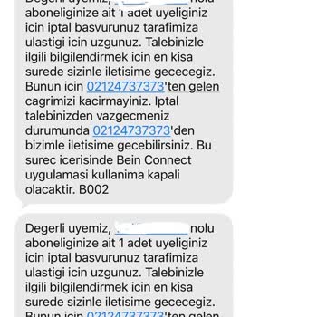 Digiturk Abonelik İptali Sürecindeki Çelişkili SMS Bildirimleri Ve Haksız Fatura