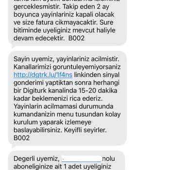 Digiturk Abonelik İptali Sürecindeki Çelişkili SMS Bildirimleri Ve Haksız Fatura