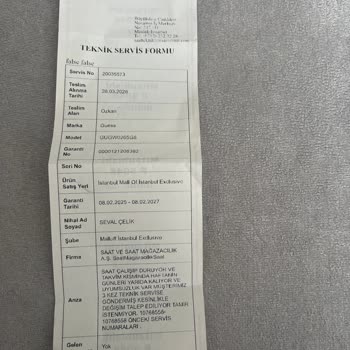 Garanti Süresi Dolmak Üzere Olan Sürekli Arızalı Saate İade Talebi