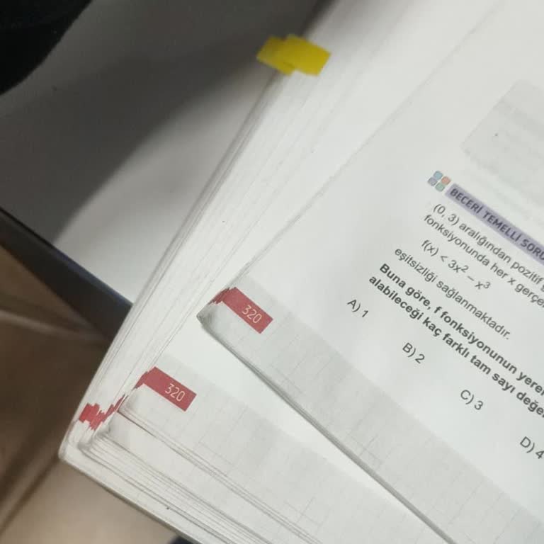 3D AYT Matematik Defteri Sayfalarda Çift Baskı Ve Eksik Sayfalar