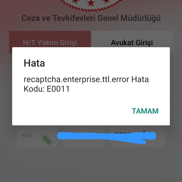 E-Görüş Uygulamasında Recaptcha Hatası Nedeniyle Giriş Yapılamıyor