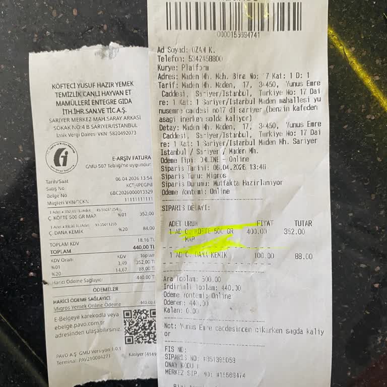 Yanlış Kuzu Yağı Gönderildi, Dana Kemikli İlik Ve İade Talebi