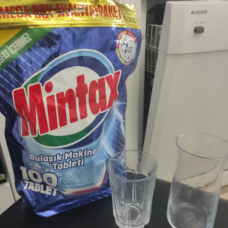 Mintax Tablet Deterjanı Bardaklarda Buğulanma Ve Kalıntı Bırakıyor