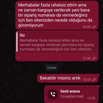 Ödeme Aldı, Sipariş Ve Bilgilendirme Yok, İade Talep Ediliyor