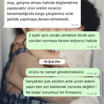 Organic Scarfs Siparişim Kargoya Çıkmadı, Ücret İadesi Talebi