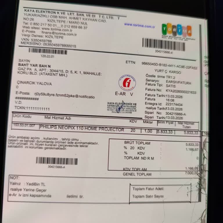 Projeksiyonun Kötü Görüntüsü Ve İade Sürecindeki Karmaşa