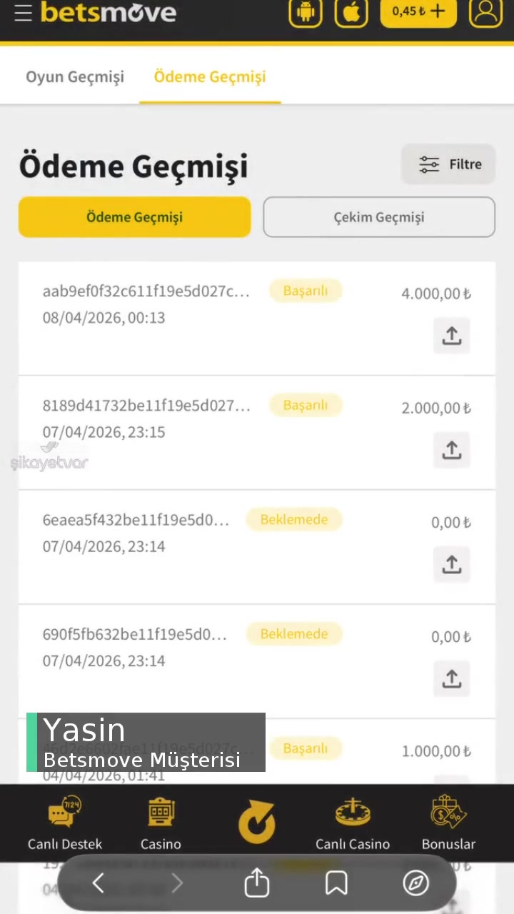 Betsmove 50 Üstü Yatırım Tek Bir Çekim Yok videonun kapak resmi