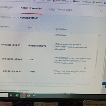 Teslim Edilmediği Görünen Kargo Ve Geri Ödenmeyen 723,90 TL Ücretine Şikayet