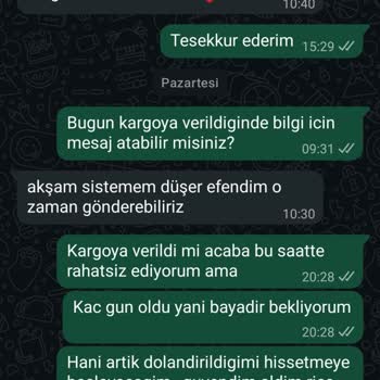 Kargo Takip Numarası Bulunamıyor Ve Sipariş Kargoya Verilmiyor