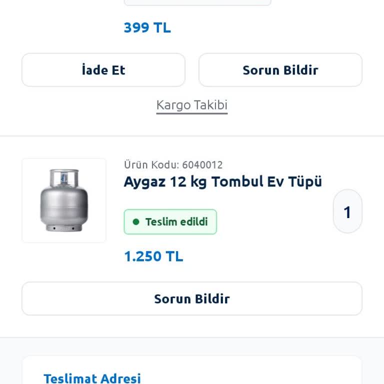 Teslim Edilmeyen Kamp Ocağı Başlığı Ve Geri Ödenmeyen 80 TL Kargo Ücreti