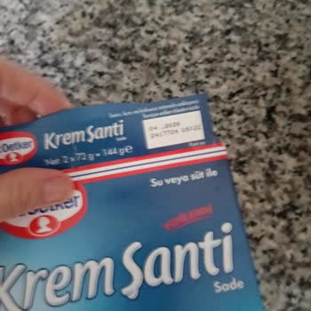 Dr. Oetker Krem Şanti Ve Pudra Şekeri Bozulmuş, Sağlık Endişesi