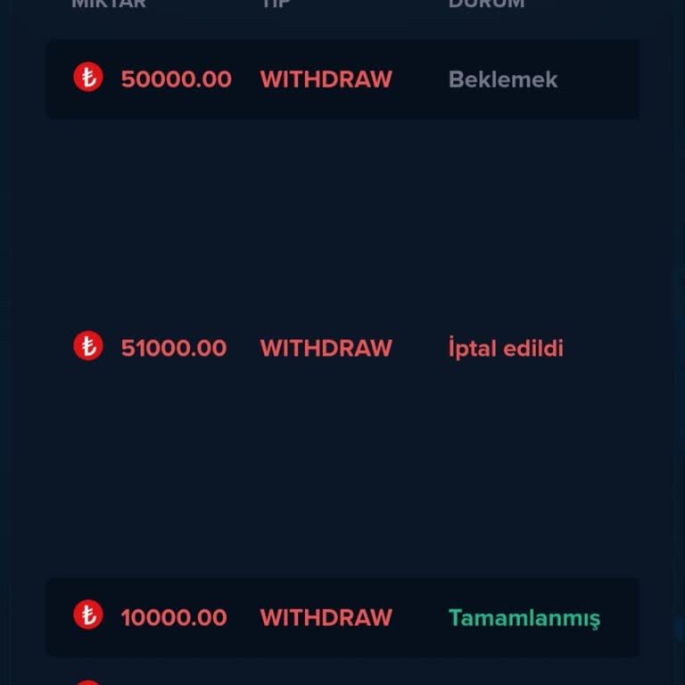 101.000 TL Çekim Talebimin 24 Saat İşlemde Kalması Ve Açıklama Talebi