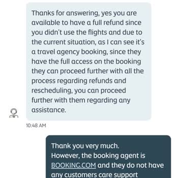 Booking.com Refund Not Processed For Etihad Flight Despite Airline Approval