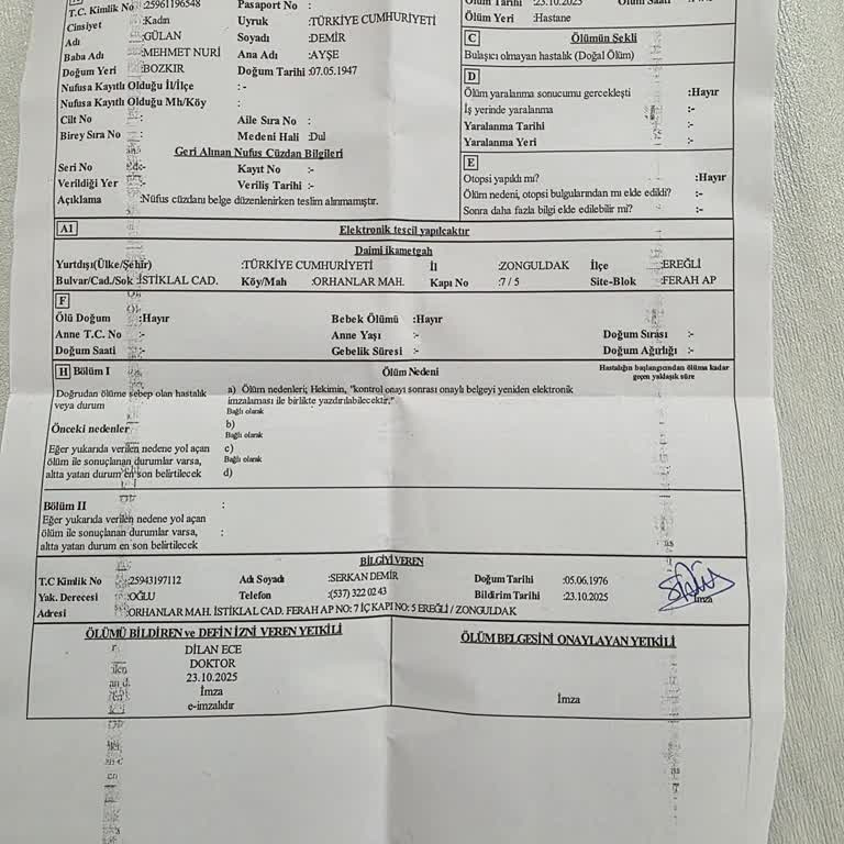 Annemi Kaybettikten Sonra Haksız Cayma Bedeli Alınması Ve Özür Talebi