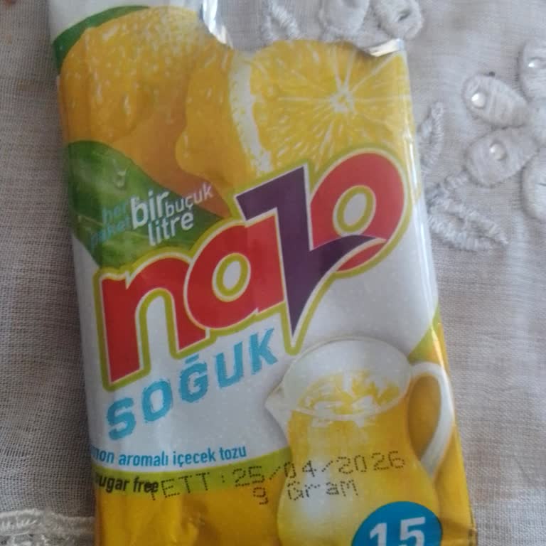 Kurutulmuş Ve Yapışık Nazo Limon Aromalı İçecek Kalite Sorunu