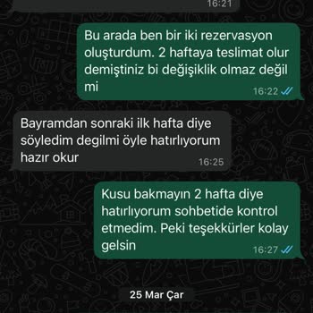 Sakarya Öyküm Organizasyon'dan Teslim Edilmeyen Sipariş Ve 75.000 TL İadesi