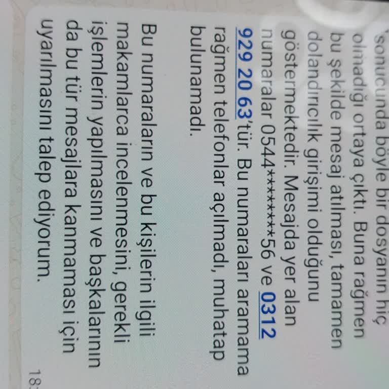 Kişisel Bilgilerle Gelen Yanıltıcı SMS Ve Acil İnceleme Talebi