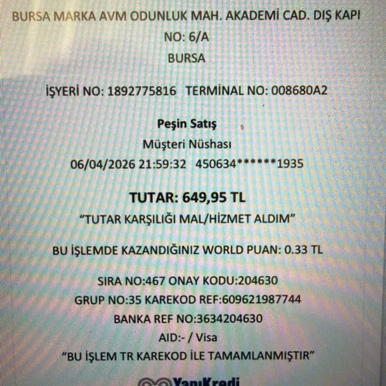 Kapanışta Zorla Satın Alınan Slip, Yanlış Beden Ve İade Reddi