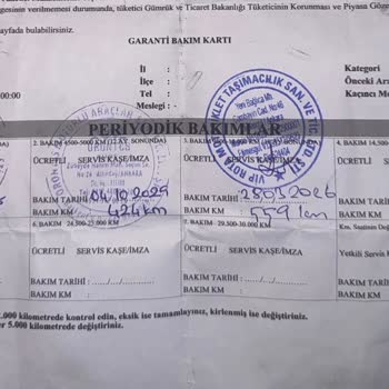 Garanti Kapsamındaki Yakıt Deposu Çatlağı İçin Ücretsiz Değişim Talebi