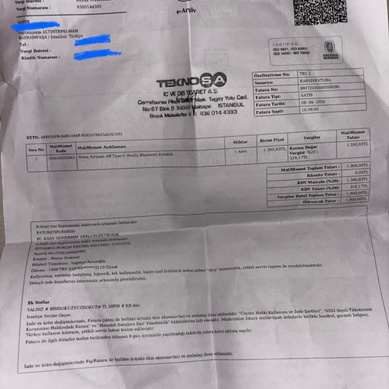 Kutu Açıldıktan Sonra İade Reddi Ve Yanıltıcı Bilgi