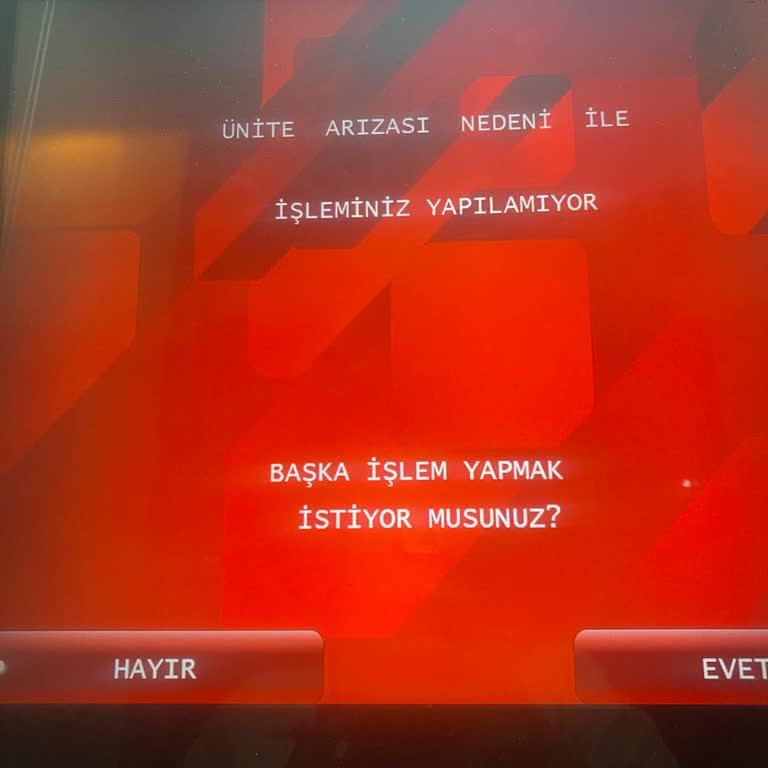 Çerkezköy ATM’lerinde Para Yatırma Ve Çekme İşlemleri Hatası Acil Çözüm Gerekiyor