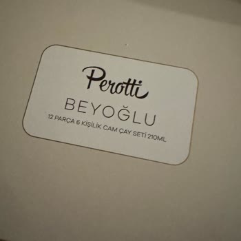 Perotti Çay Setindeki Cam Kalitesi Yanık Ve Kırık Riski Yarattı