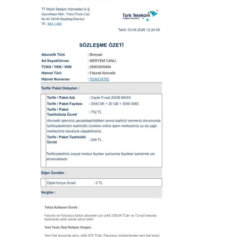 Numara Taşıma Başvurusu Sisteme Girmedi Ve Müşteri Hizmetinden Cevap Gelmedi